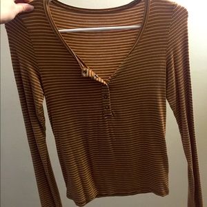 American eagle long sleeve fitted top